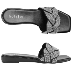 Slides | Sandals^holster AnastasiaLowWedge- Black