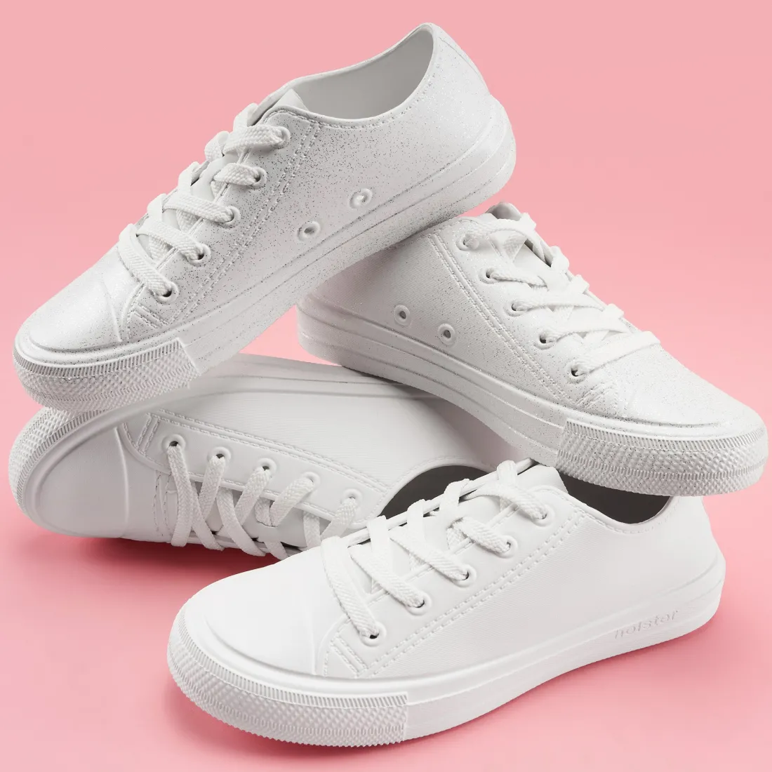 Canvas & Sneakers | Flats^holster Connie- WhiteGlitter