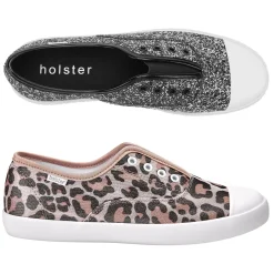 Canvas & Sneakers | Flats^holster Diaz&LuluBundle-BlackSilver/Leopard