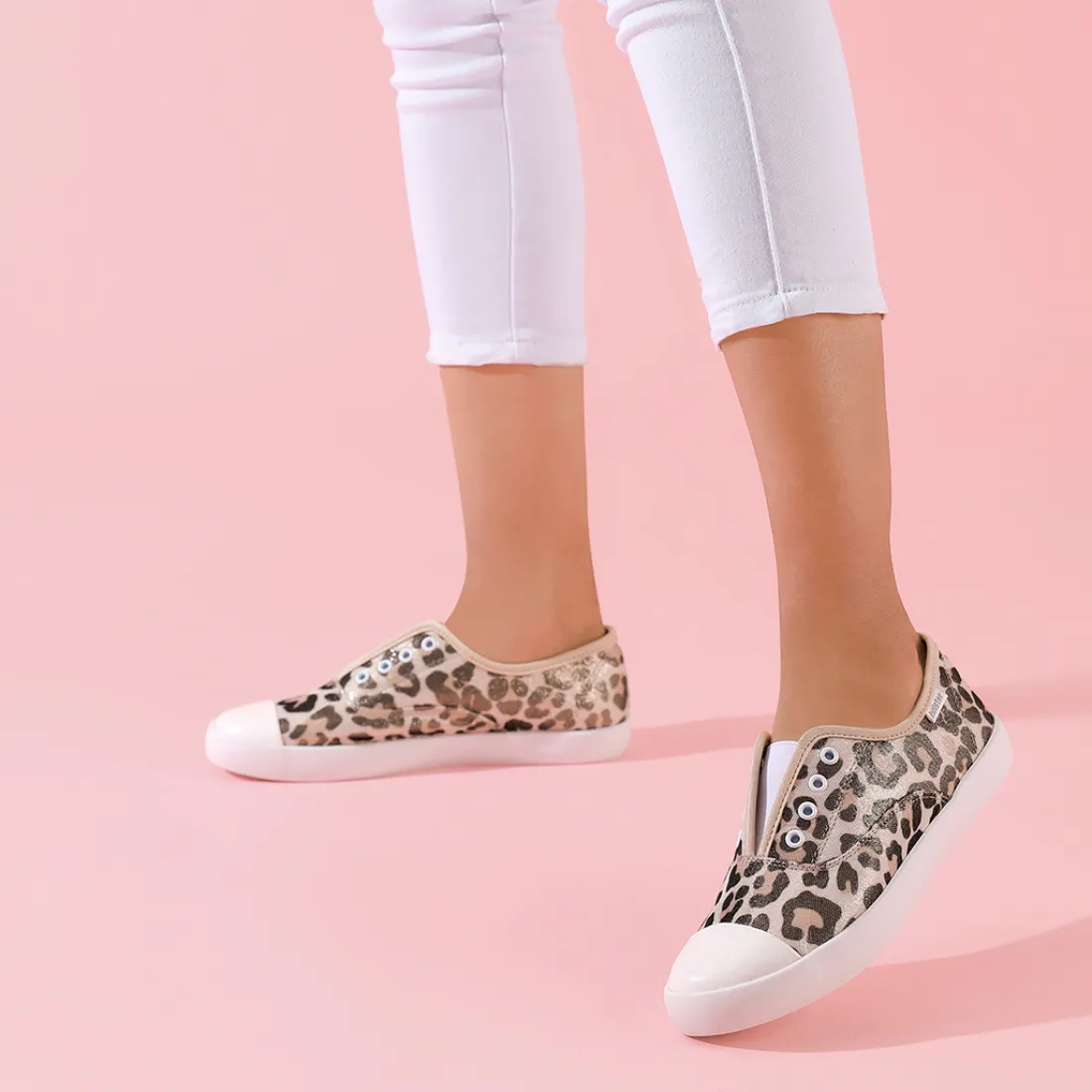 Canvas & Sneakers | Flats^holster Diaz&LuluBundle-BlackSilver/Leopard