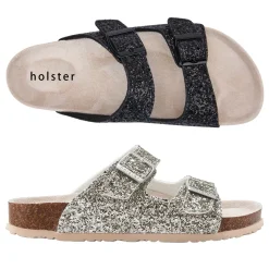 Slides | Sandals^holster FarahBundle- Black/LightGold