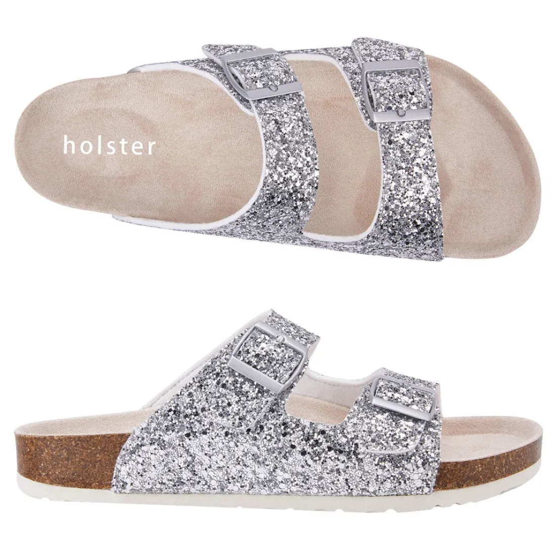 Slides | Sandals^holster FarahBundle- Blush/Silver