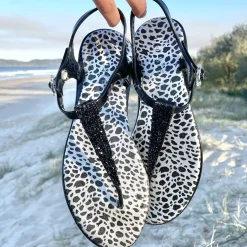 Sandals | Flats^holster Feline- Black