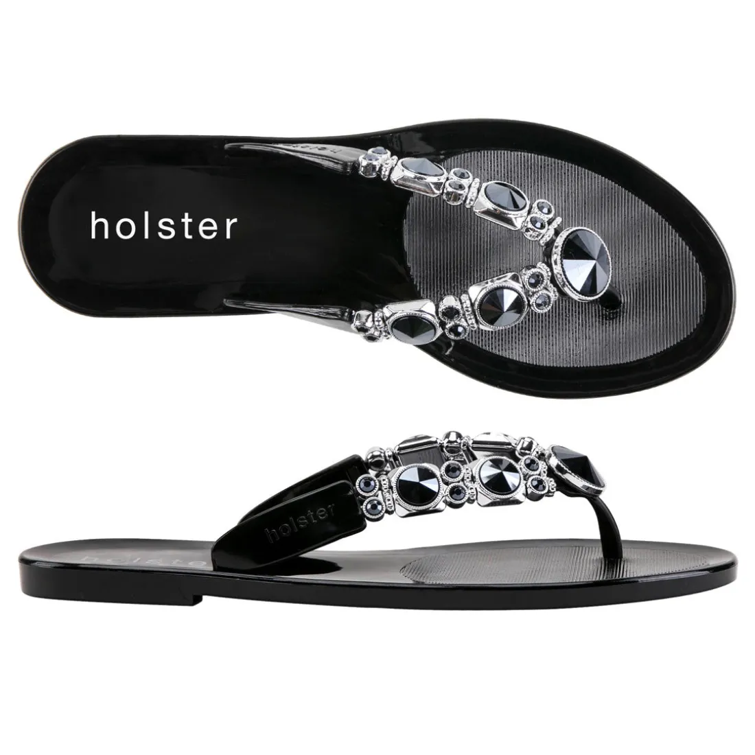Sandals | Flats^holster GlamBundle- Black/Champagne