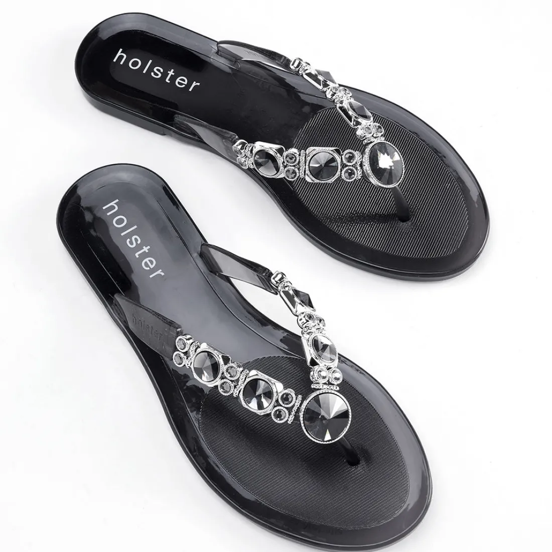 Sandals | Flats^holster GlamBundle- Black/ClearGraphite