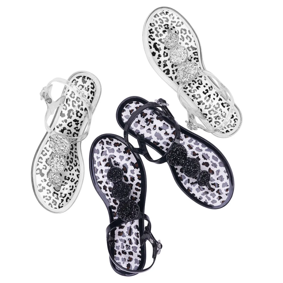 Sandals^holster Glamorize- Clear