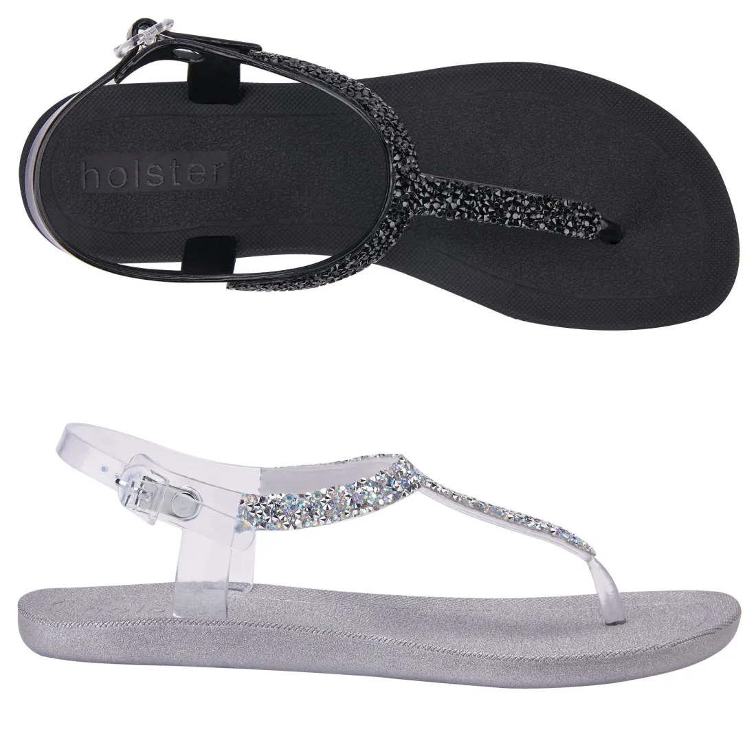 Sandals | Flats^holster GoldieBundle- Black/Moonstone