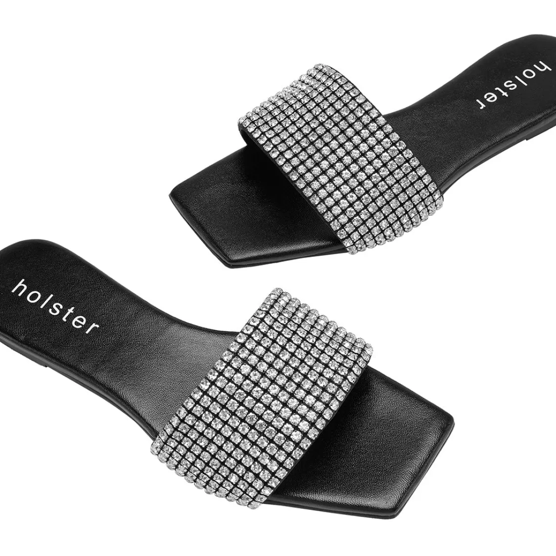 Slides | Sandals^holster Luck- Black