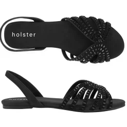 Sandals | Flats^holster Mermaid- Black