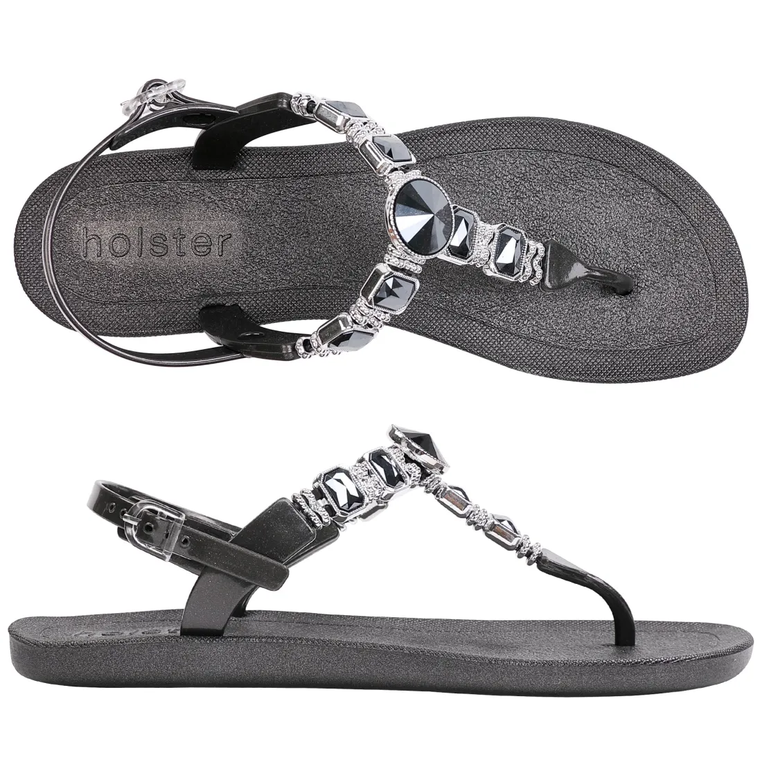 Sandals | Flats^holster Mykonos- Black