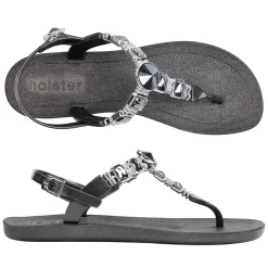 Sandals | Flats^holster MykonosBundle- Black/Champagne