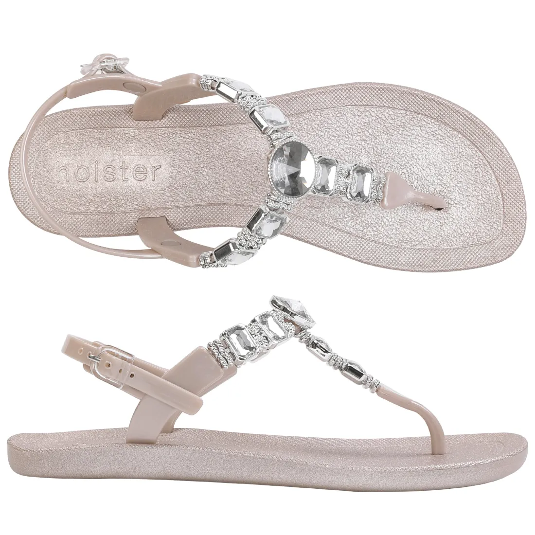 Sandals | Flats^holster MykonosBundle- Black/Champagne