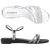 Sandals | Wedges^holster PartyLowWedge&RevelLowWedgeBundle- Silver/Black