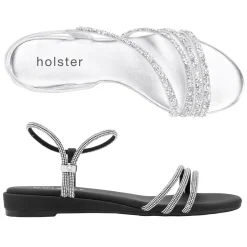 Sandals | Wedges^holster PartyLowWedge&RevelLowWedgeBundle- Silver/Black