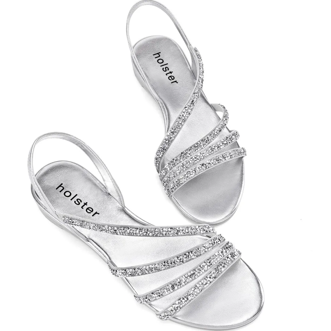 Sandals | Wedges^holster PartyLowWedge&RevelLowWedgeBundle- Silver/Black