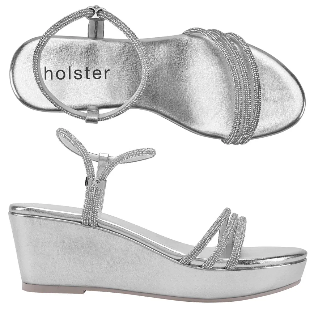 Sandals | Wedges^holster RevelWedge&BeautyEspadrilleBundle- Silver/Beige