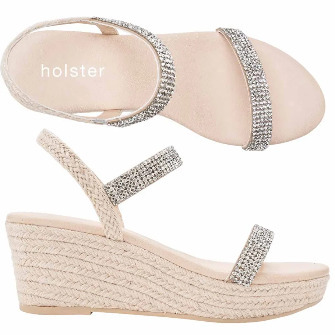 Sandals | Wedges^holster RevelWedge&BeautyEspadrilleBundle- Silver/Beige