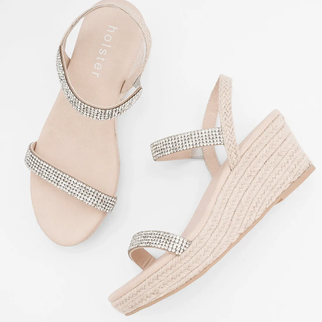 Sandals | Wedges^holster RevelWedge&BeautyEspadrilleBundle- Silver/Beige