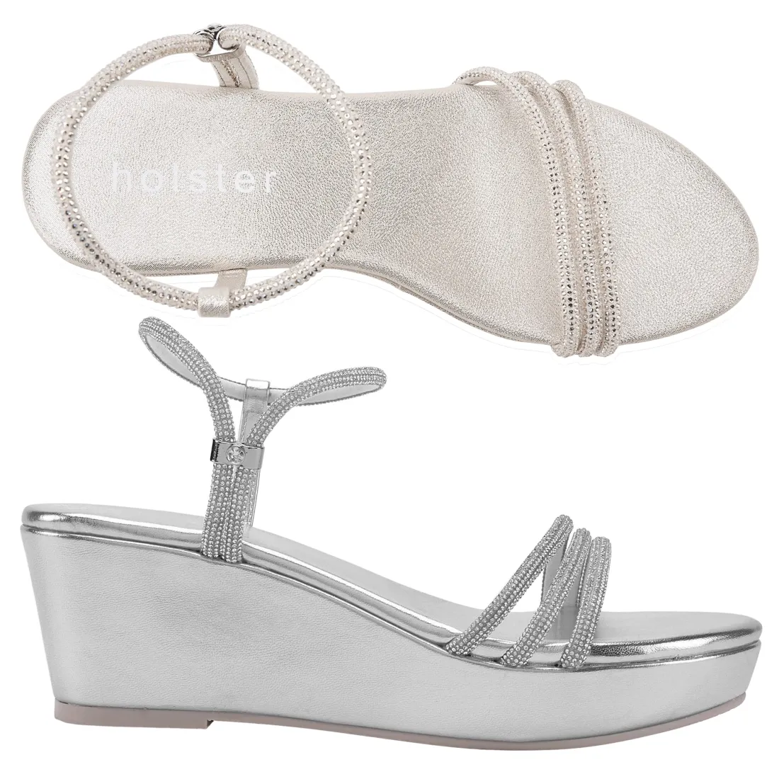 Sandals | Wedges^holster RevelWedgeBundle- LightGold/Silver