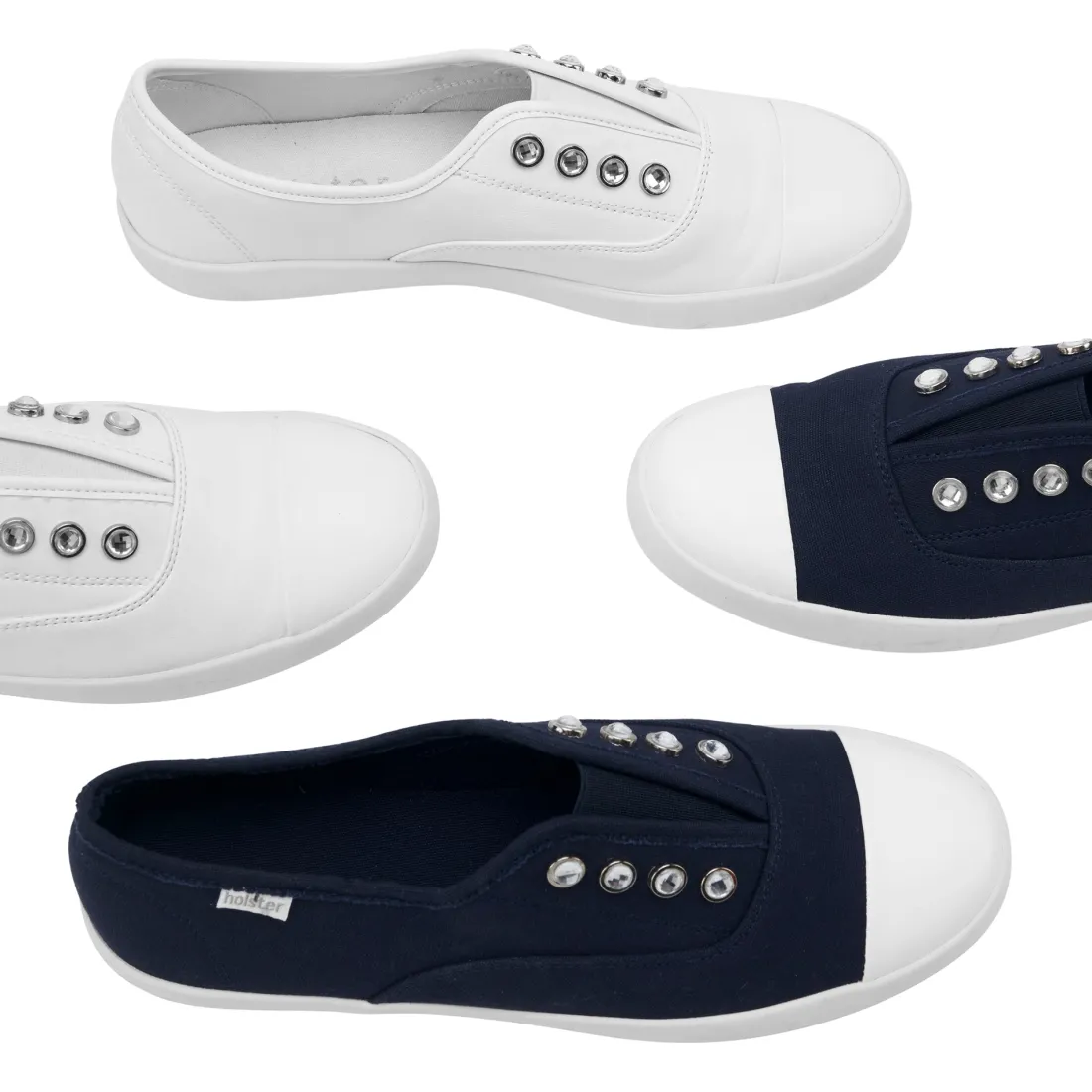 Canvas & Sneakers | Flats^holster RubyBundle- White/Navy