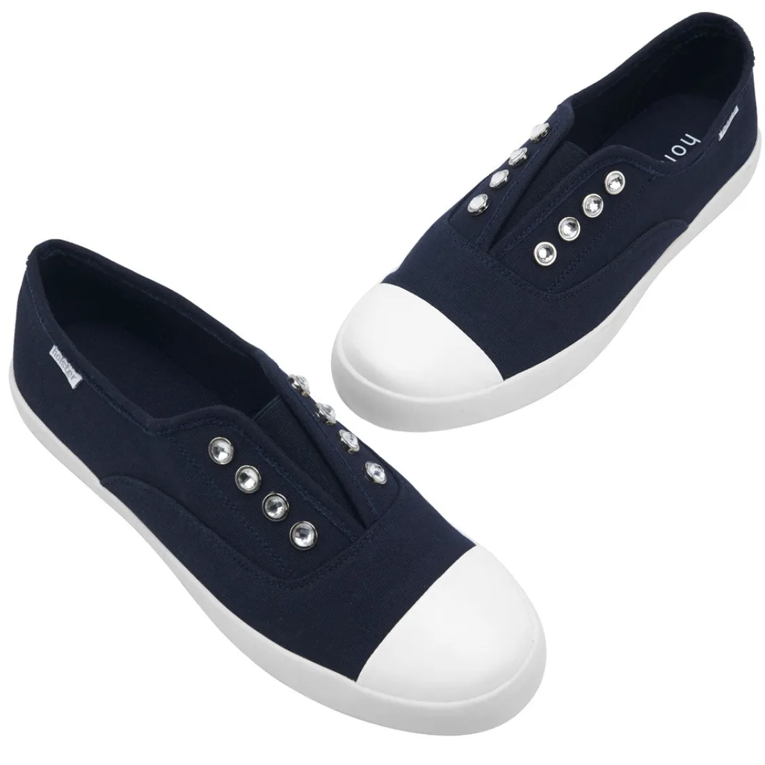 Canvas & Sneakers | Flats^holster RubyBundle- White/Navy