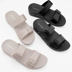 Slides | Sandals^holster SkyhighWedge- Black