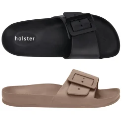 Slides | Sandals^holster SolaceBundle- Black/Natural