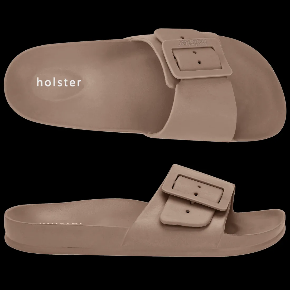 Slides | Sandals^holster SolaceBundle- Black/Natural