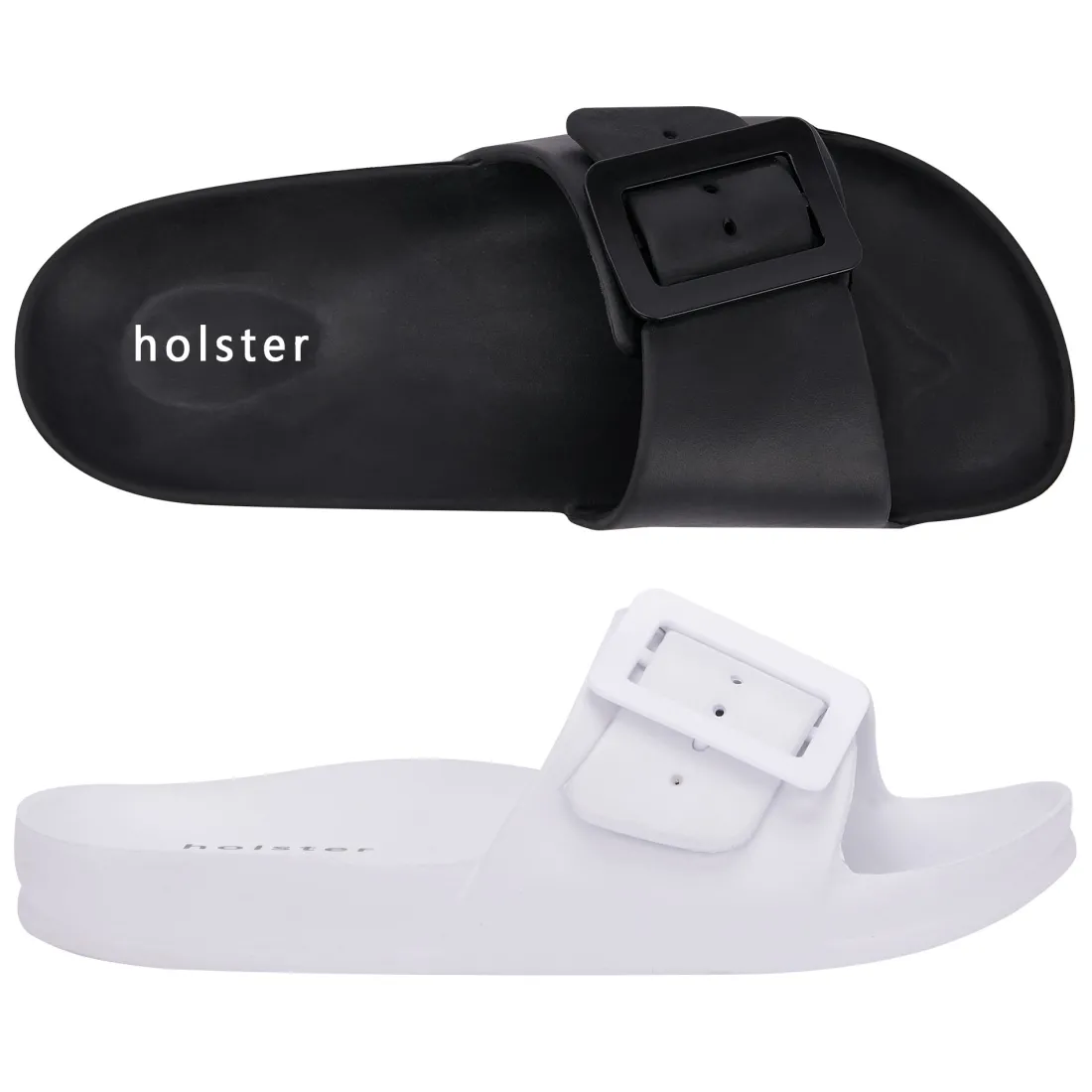 Slides | Sandals^holster SolaceBundle- Black/White