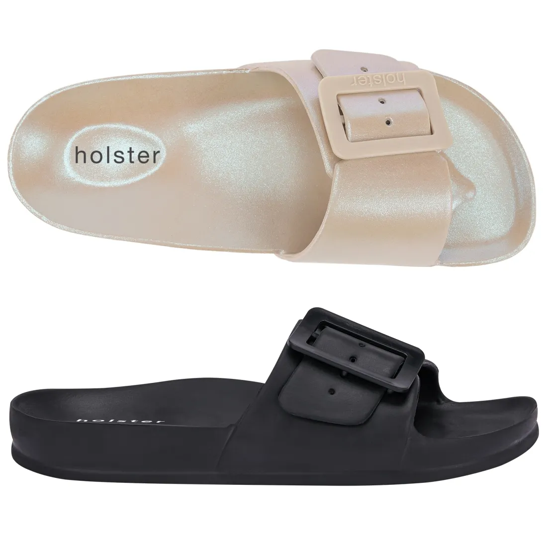 Slides | Sandals^holster SolaceBundle- SandMetallic/Black