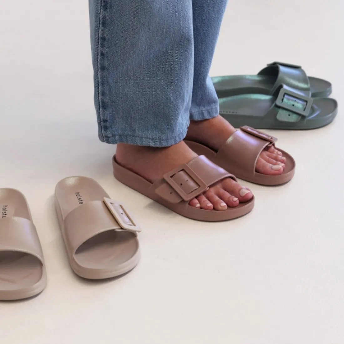 Slides | Sandals^holster Solace- NaturalMetallic