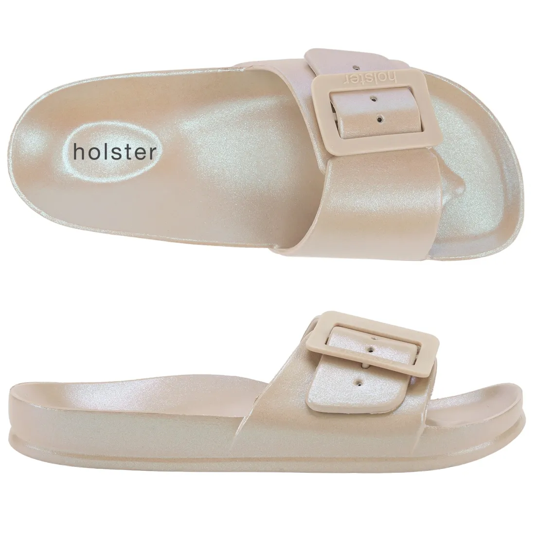 Slides | Sandals^holster Solace- SandMetallic