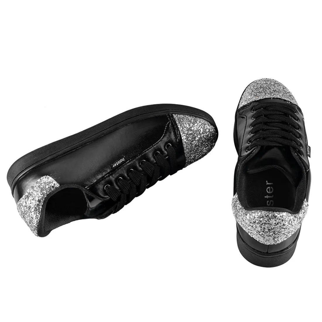 Canvas & Sneakers | Flats^holster StardustBundle- Black-Silver/Champagne