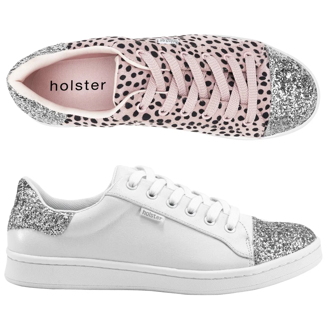 Canvas & Sneakers | Flats^holster StardustBundle- BlushCheetah/White