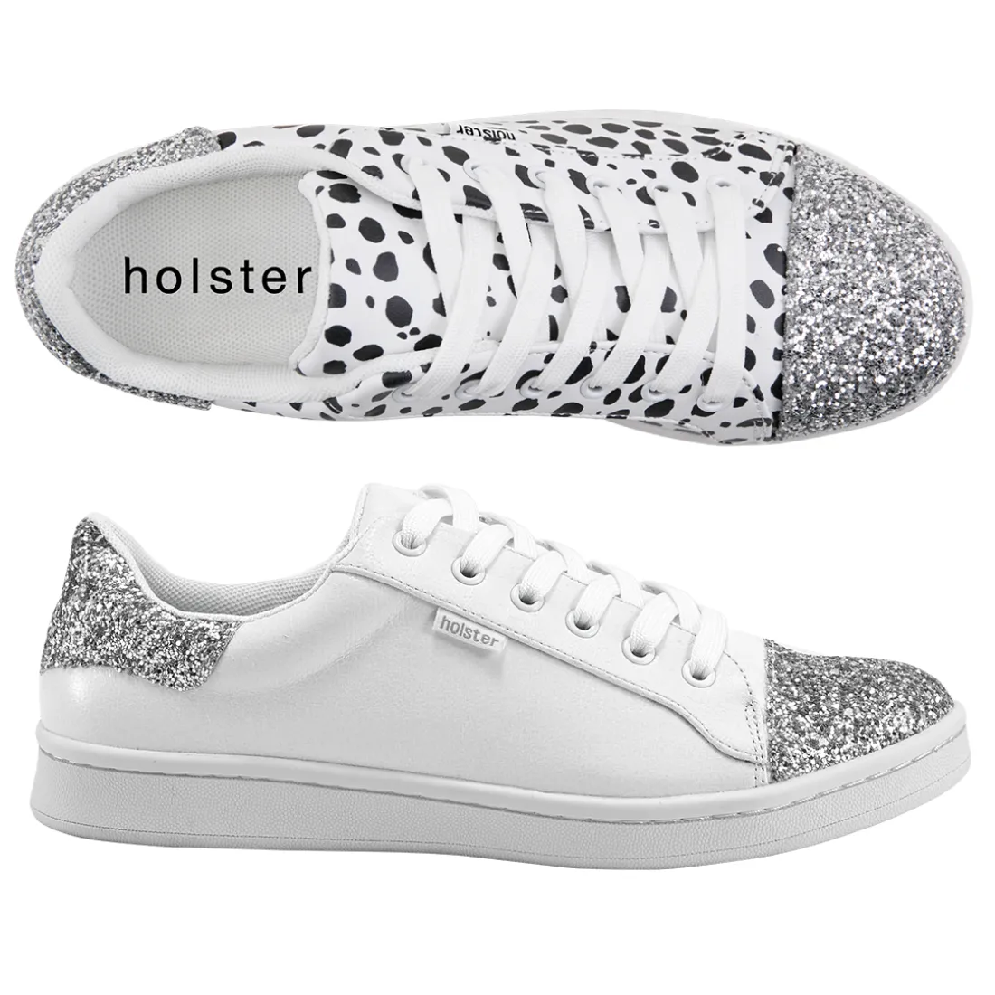 Canvas & Sneakers | Flats^holster StardustBundle- White/Cheetah