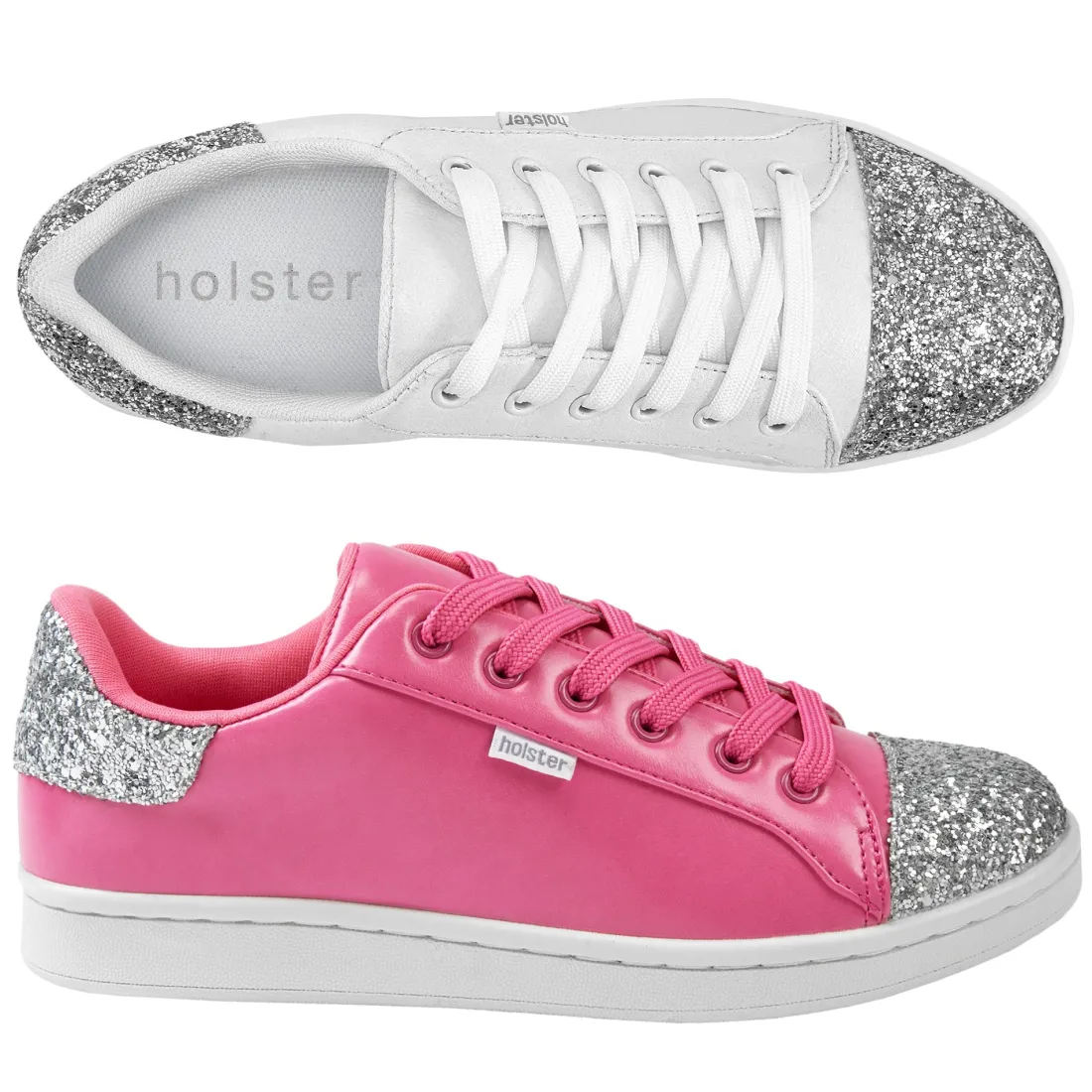 Canvas & Sneakers | Flats^holster StardustBundle- White/HotPink