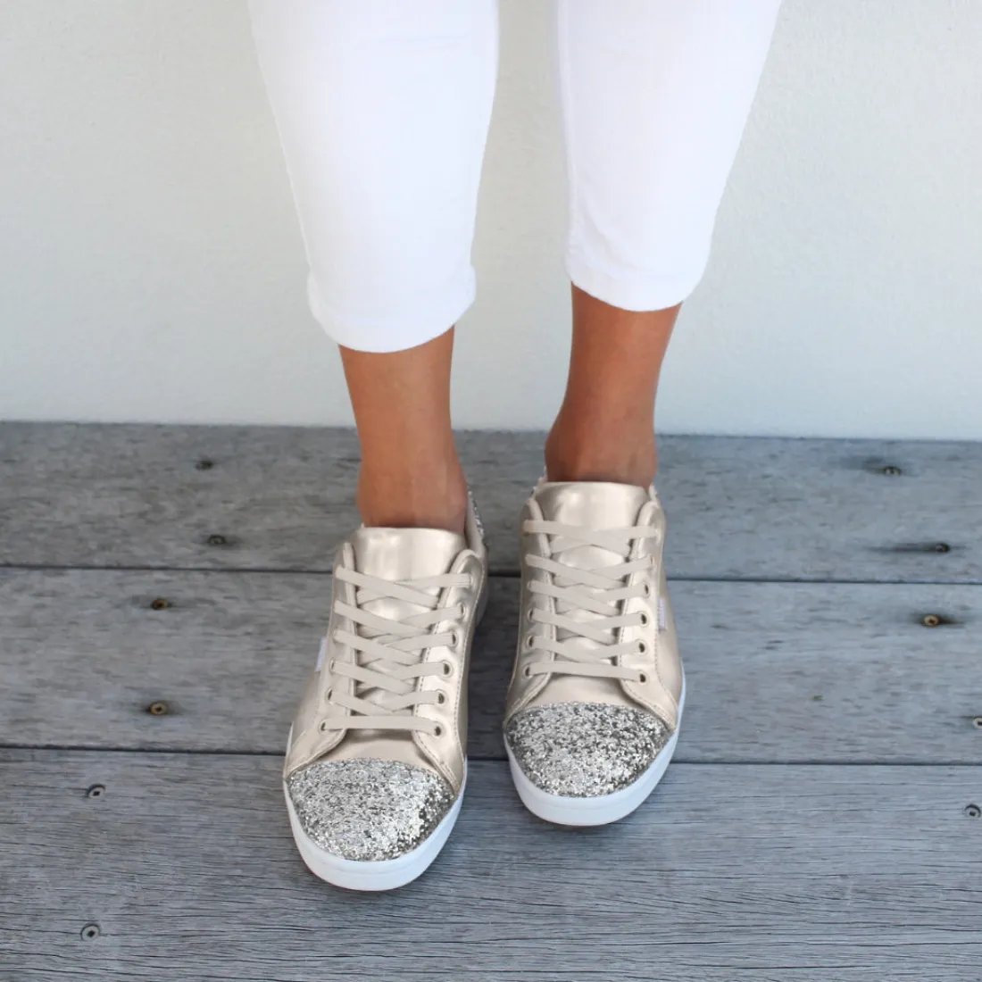 Flats^holster Stardust- Champagne