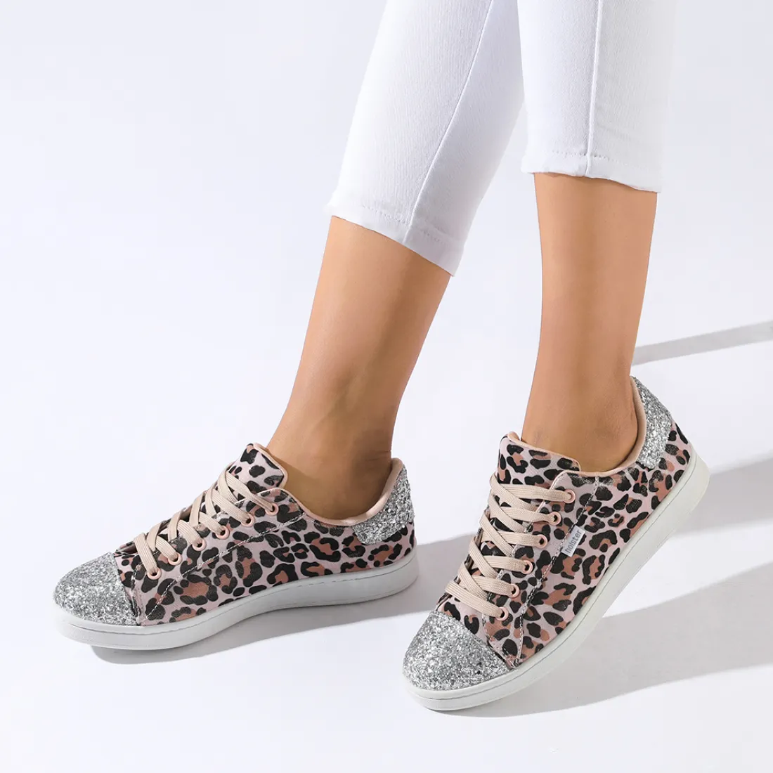 Canvas & Sneakers | Flats^holster Starlite&StardustBundle- Silver/Leopard
