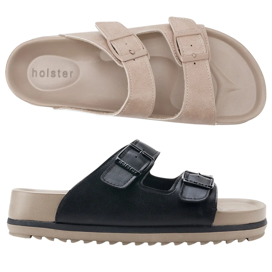 Slides | Sandals^holster StrideBundle- Beige/Black
