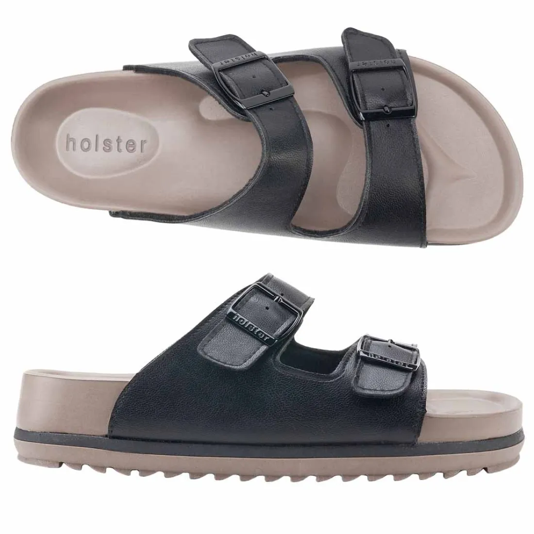 Slides | Sandals^holster StrideBundle- Beige/Black