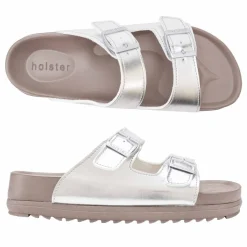 Slides | Sandals^holster StrideBundle- Black/Silver