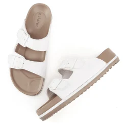 Slides | Sandals^holster StrideBundle- White/Cheetah