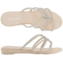 Slides | Sandals^holster SundanceLowWedge&VivaLowWedgeBundle- Beige/Black
