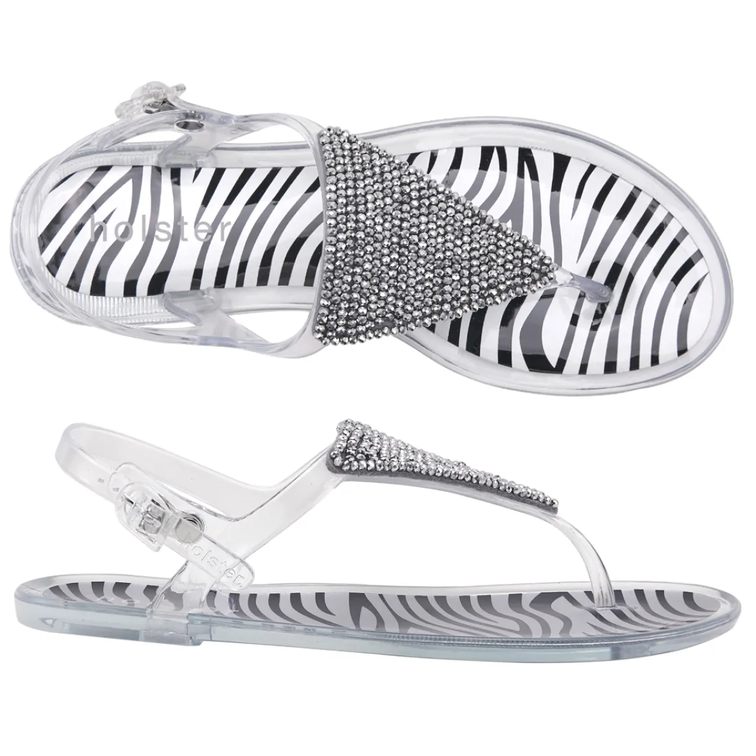 Sandals | Flats^holster Sunset- Clear