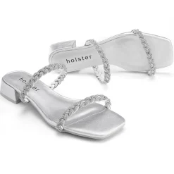Slides | Sandals^holster TianaHeel- Silver