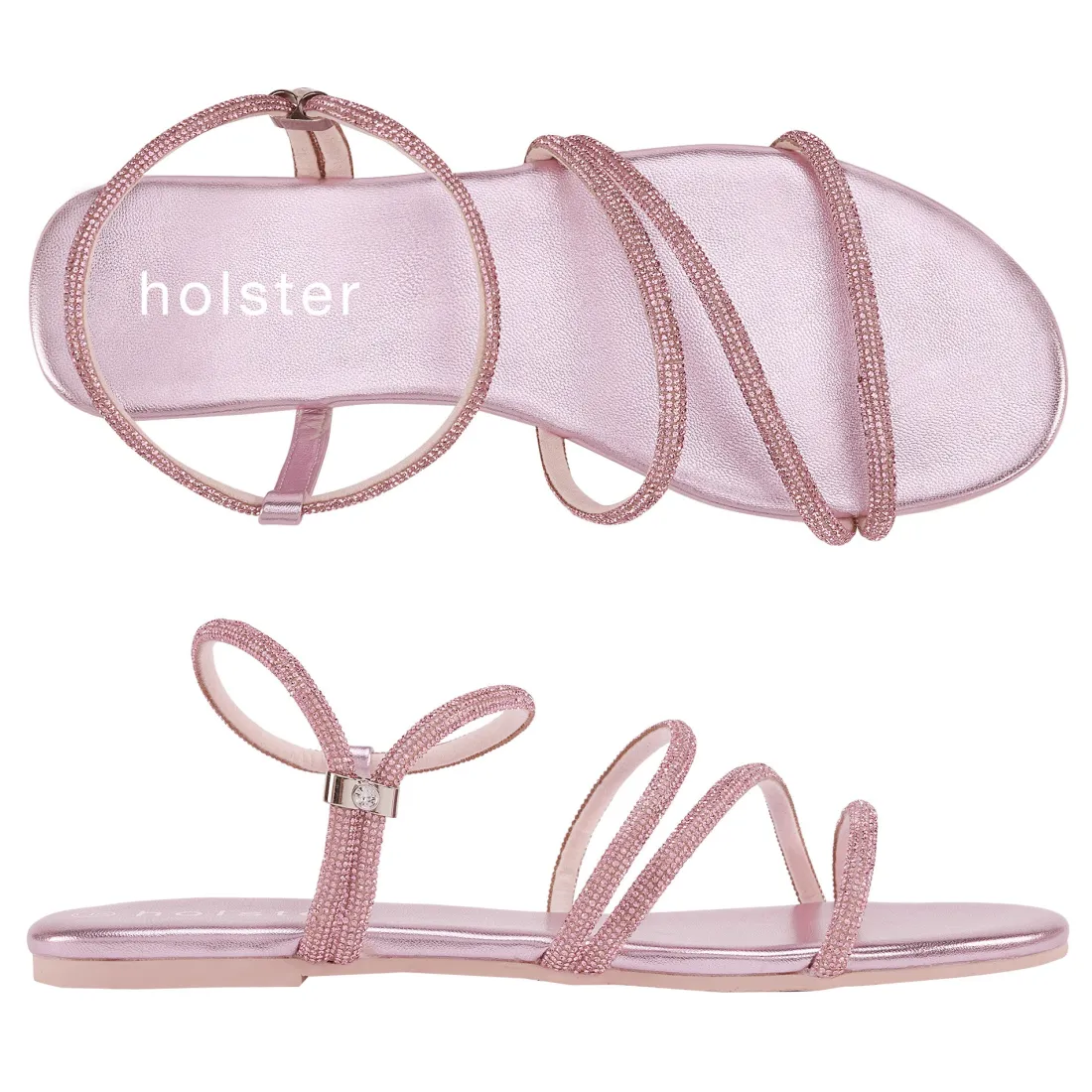 Sandals | Flats^holster VivaBundle- Silver/Pink