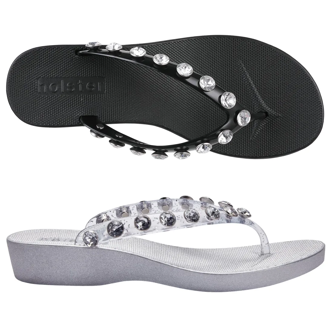 Sandals | Wedges^holster WaikikiWedgeBundle- Black/ClearGlitter